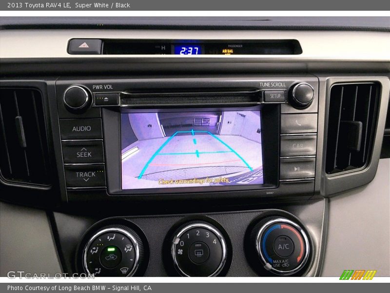 Super White / Black 2013 Toyota RAV4 LE