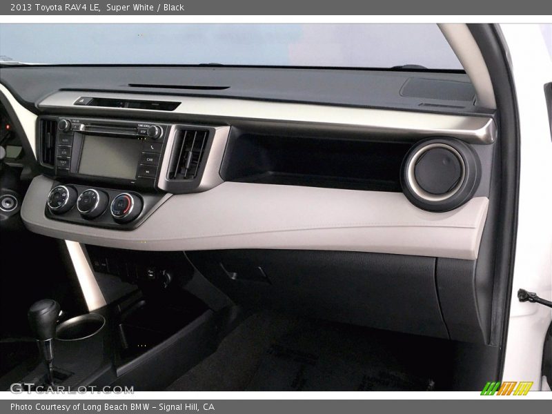 Super White / Black 2013 Toyota RAV4 LE
