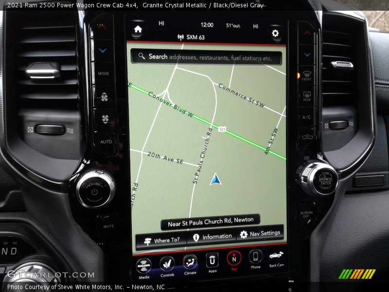 Navigation of 2021 2500 Power Wagon Crew Cab 4x4