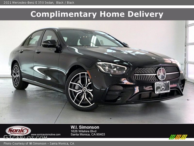 Black / Black 2021 Mercedes-Benz E 350 Sedan