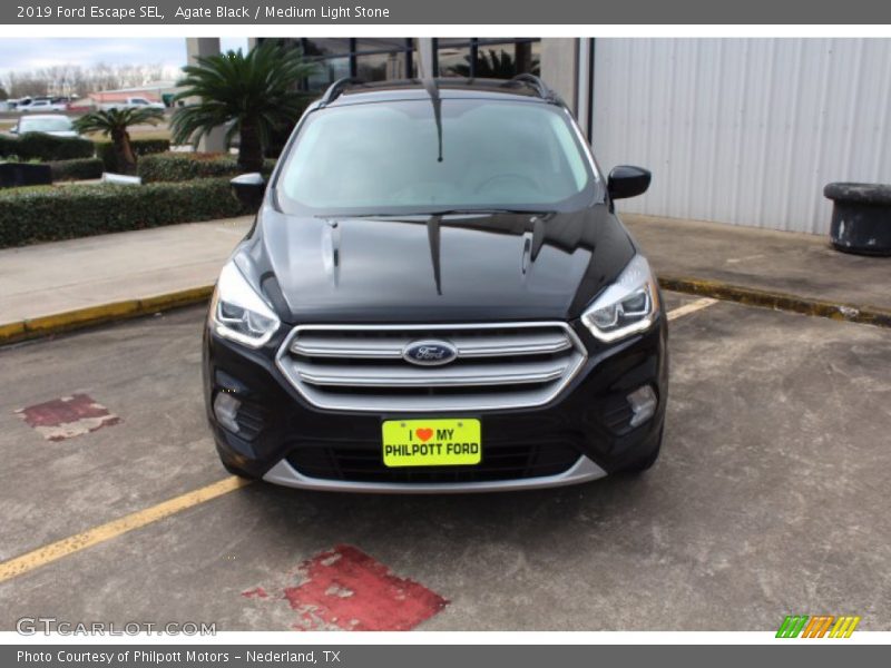Agate Black / Medium Light Stone 2019 Ford Escape SEL
