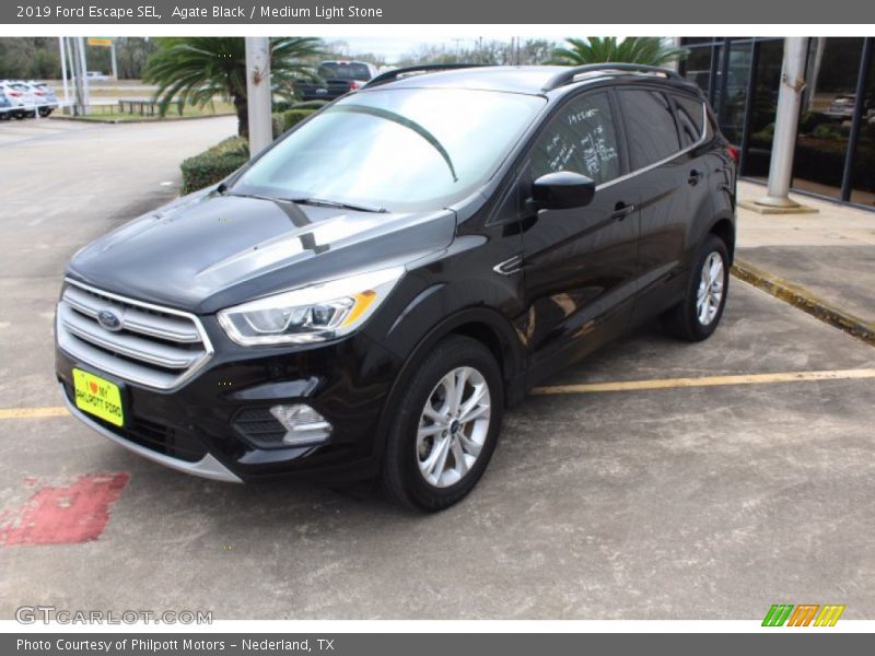 Agate Black / Medium Light Stone 2019 Ford Escape SEL