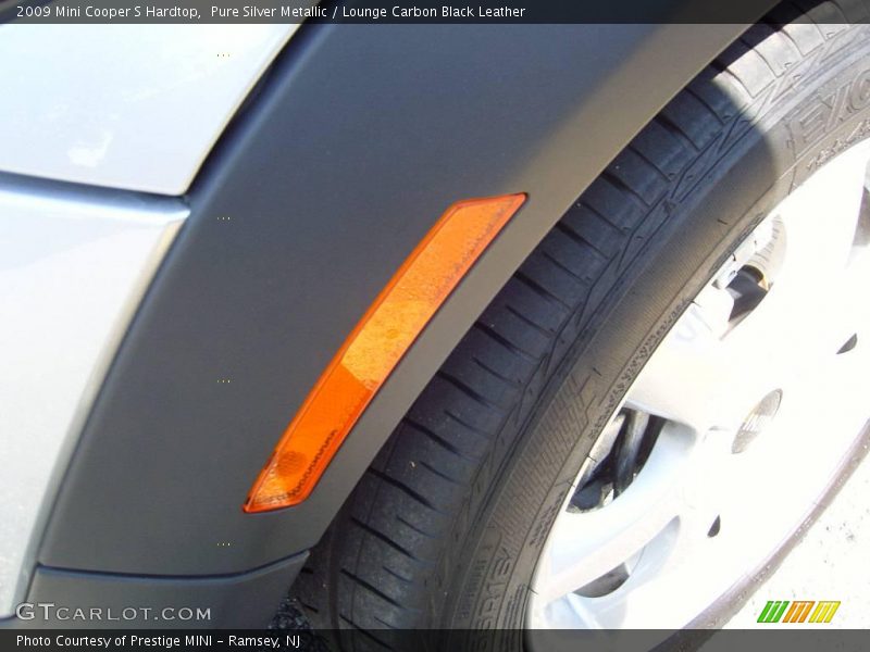 Pure Silver Metallic / Lounge Carbon Black Leather 2009 Mini Cooper S Hardtop