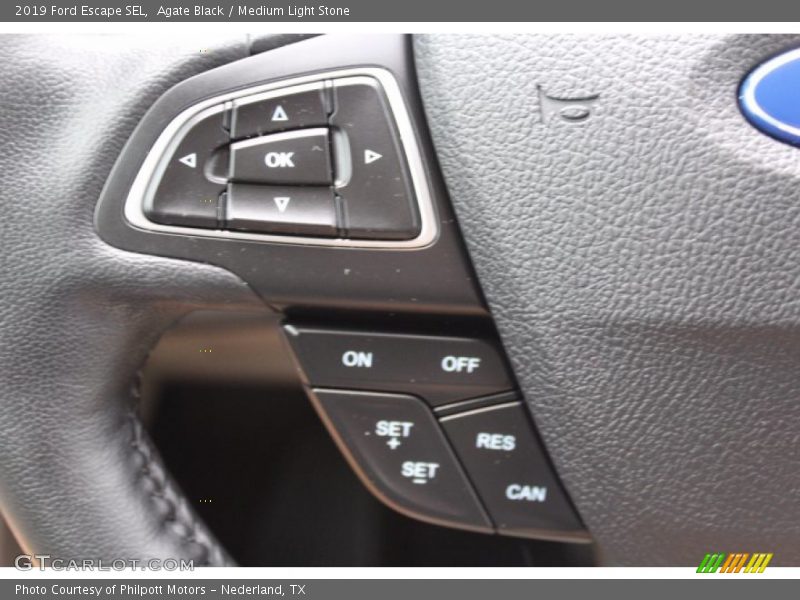 Agate Black / Medium Light Stone 2019 Ford Escape SEL