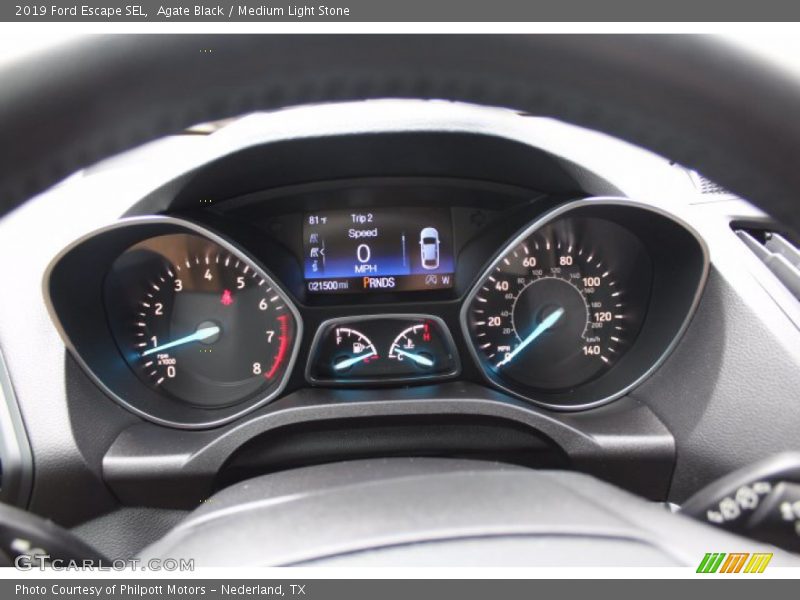 Agate Black / Medium Light Stone 2019 Ford Escape SEL