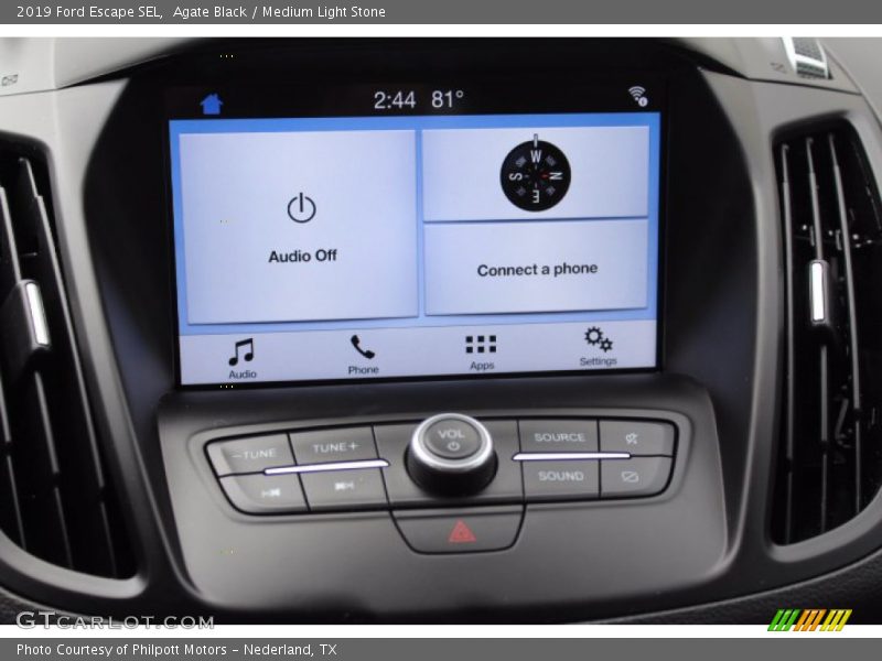 Agate Black / Medium Light Stone 2019 Ford Escape SEL