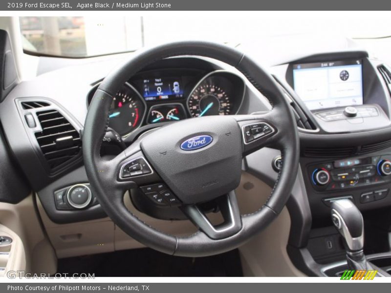 Agate Black / Medium Light Stone 2019 Ford Escape SEL