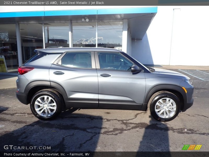 Satin Steel Metallic / Jet Black 2021 Chevrolet TrailBlazer LS AWD