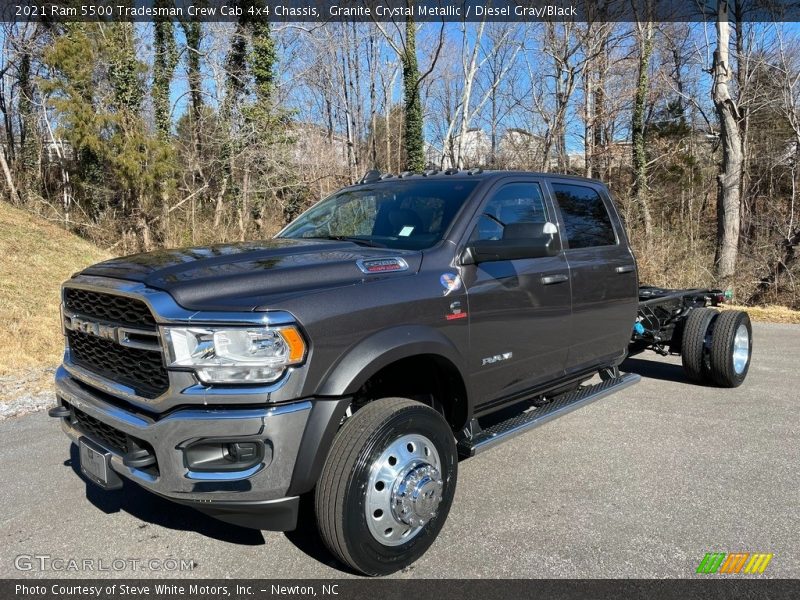 Granite Crystal Metallic / Diesel Gray/Black 2021 Ram 5500 Tradesman Crew Cab 4x4 Chassis