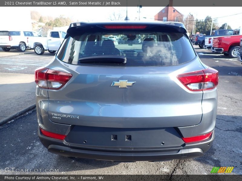 Satin Steel Metallic / Jet Black 2021 Chevrolet TrailBlazer LS AWD