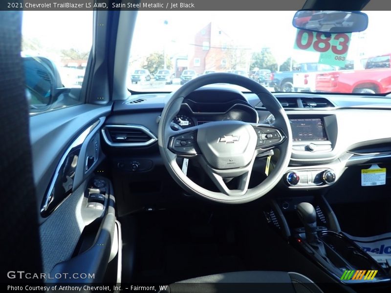Satin Steel Metallic / Jet Black 2021 Chevrolet TrailBlazer LS AWD
