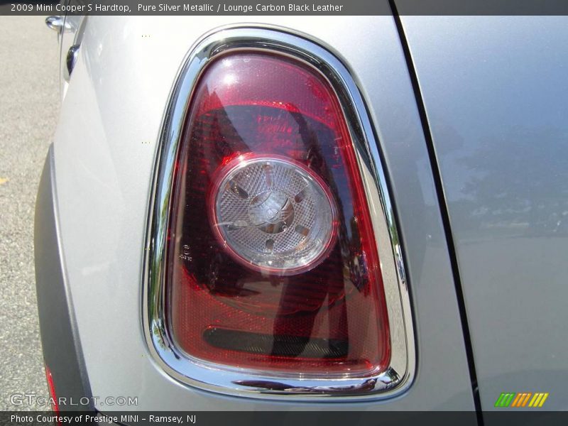 Pure Silver Metallic / Lounge Carbon Black Leather 2009 Mini Cooper S Hardtop