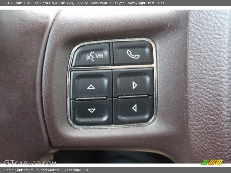 Luxury Brown Pearl / Canyon Brown/Light Frost Beige 2016 Ram 1500 Big Horn Crew Cab 4x4
