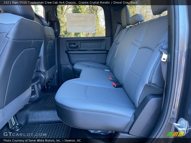 Rear Seat of 2021 5500 Tradesman Crew Cab 4x4 Chassis