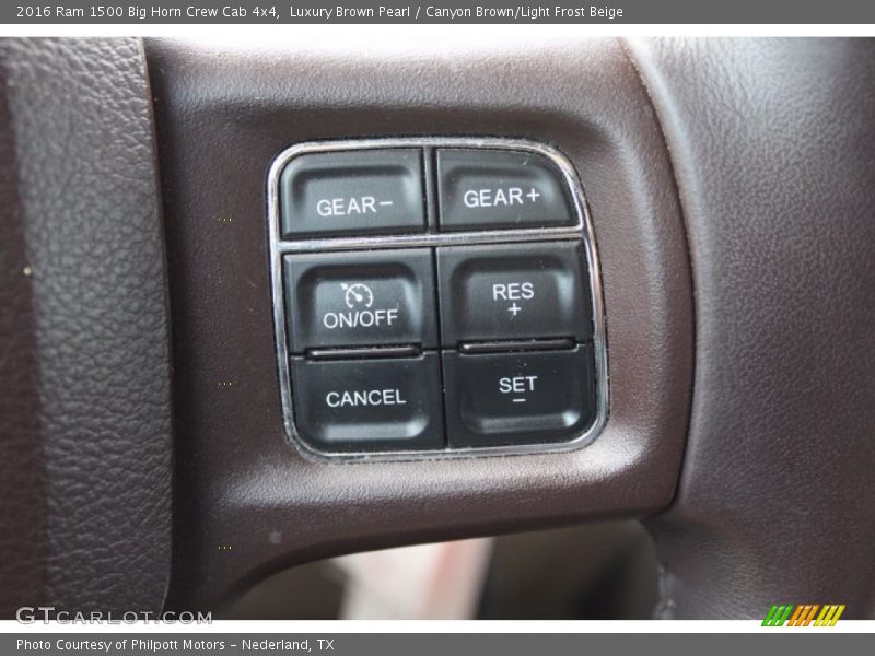Luxury Brown Pearl / Canyon Brown/Light Frost Beige 2016 Ram 1500 Big Horn Crew Cab 4x4