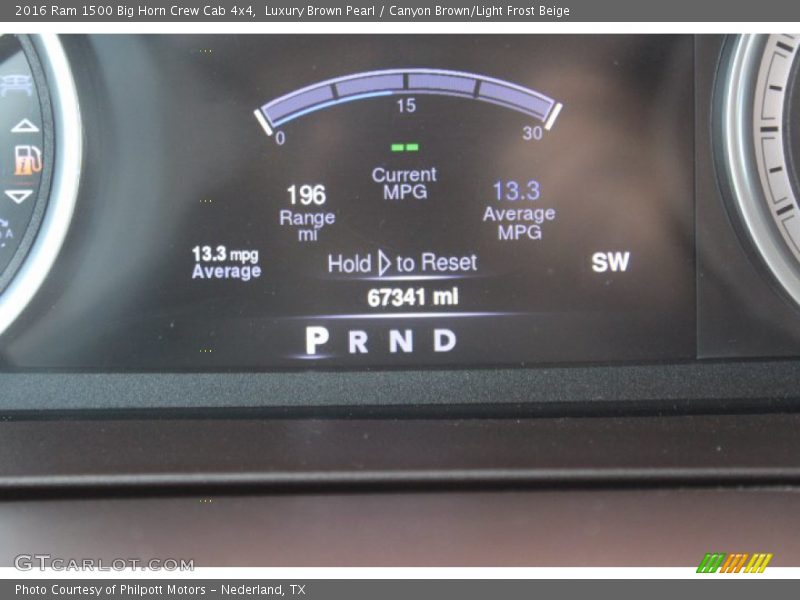 Luxury Brown Pearl / Canyon Brown/Light Frost Beige 2016 Ram 1500 Big Horn Crew Cab 4x4