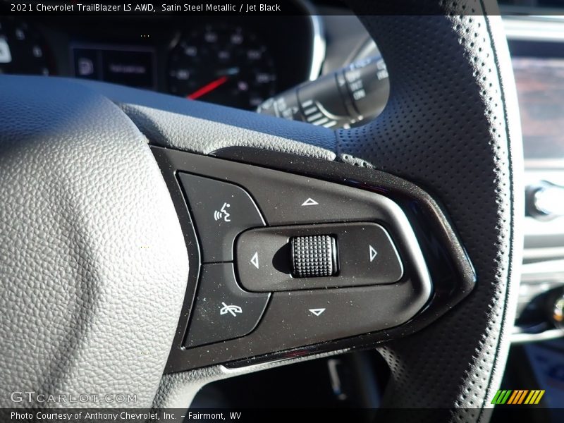 Satin Steel Metallic / Jet Black 2021 Chevrolet TrailBlazer LS AWD