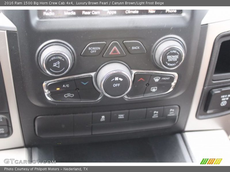 Luxury Brown Pearl / Canyon Brown/Light Frost Beige 2016 Ram 1500 Big Horn Crew Cab 4x4