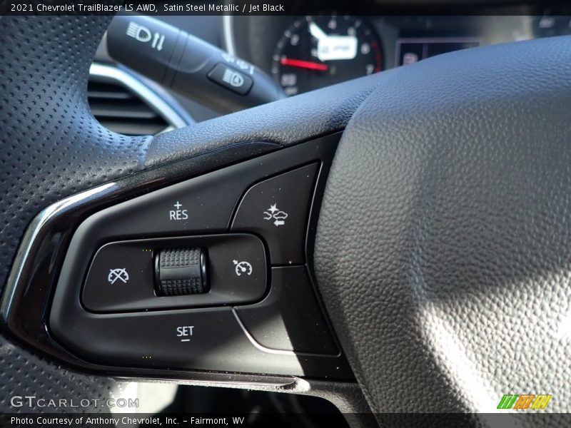 Satin Steel Metallic / Jet Black 2021 Chevrolet TrailBlazer LS AWD