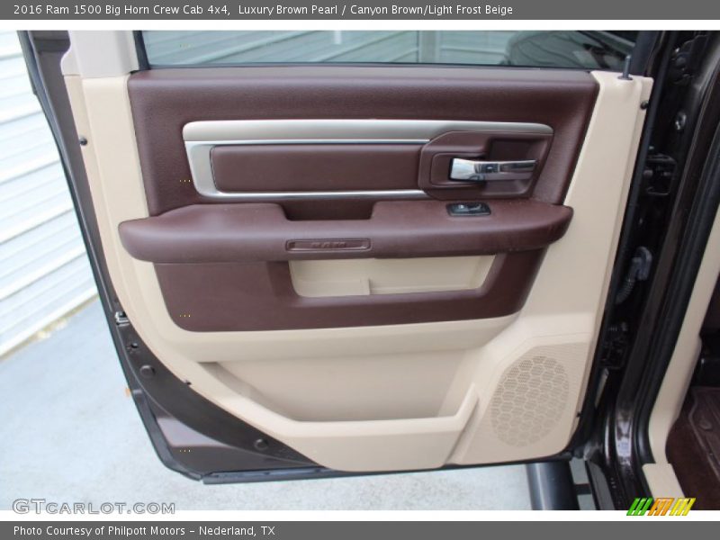 Luxury Brown Pearl / Canyon Brown/Light Frost Beige 2016 Ram 1500 Big Horn Crew Cab 4x4