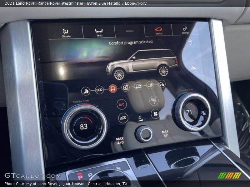 Byron Blue Metallic / Ebony/Ivory 2021 Land Rover Range Rover Westminster