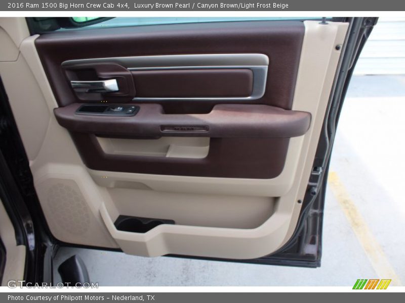 Luxury Brown Pearl / Canyon Brown/Light Frost Beige 2016 Ram 1500 Big Horn Crew Cab 4x4