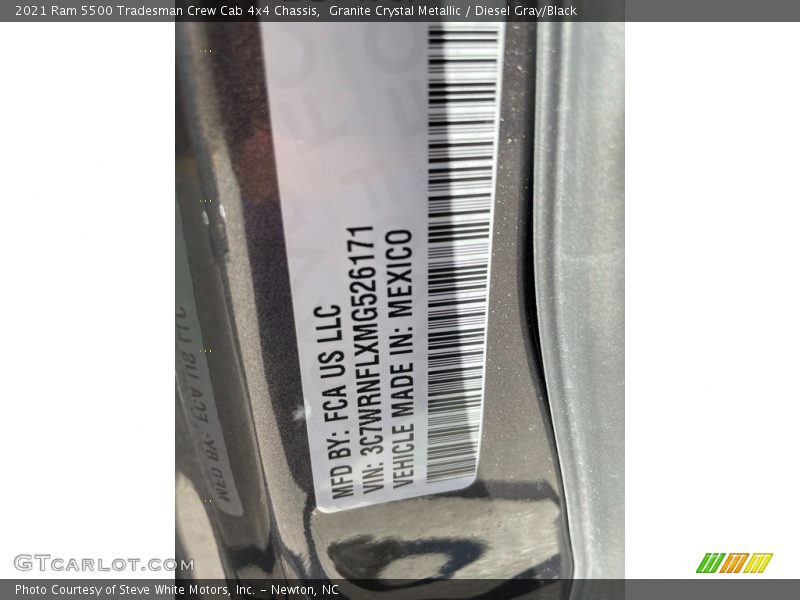 Granite Crystal Metallic / Diesel Gray/Black 2021 Ram 5500 Tradesman Crew Cab 4x4 Chassis