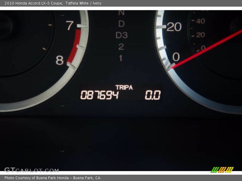 Taffeta White / Ivory 2010 Honda Accord LX-S Coupe