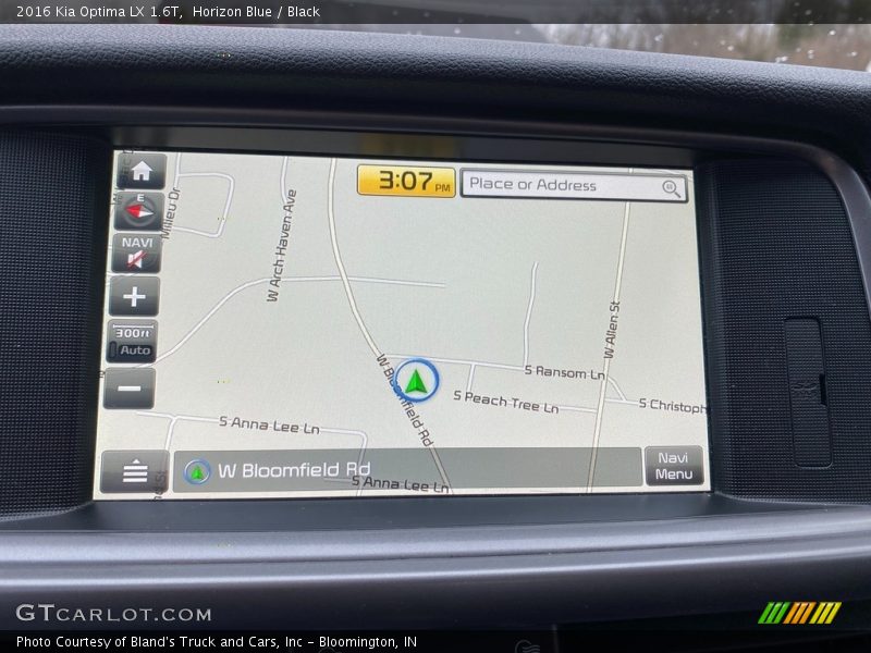 Navigation of 2016 Optima LX 1.6T