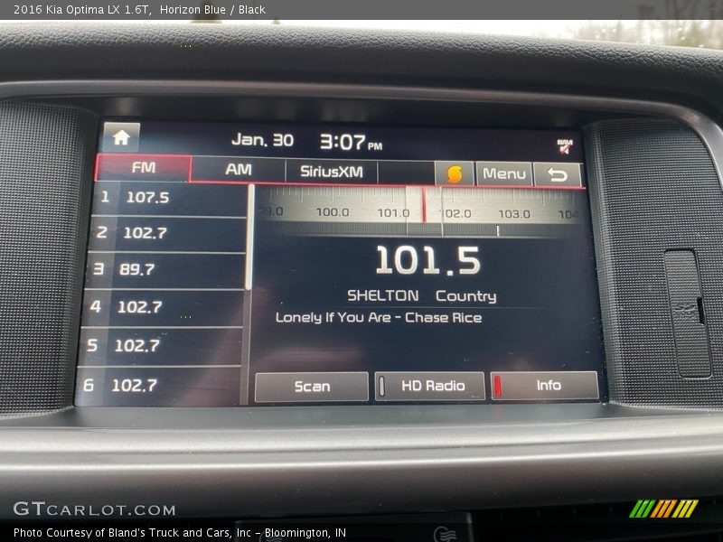 Audio System of 2016 Optima LX 1.6T