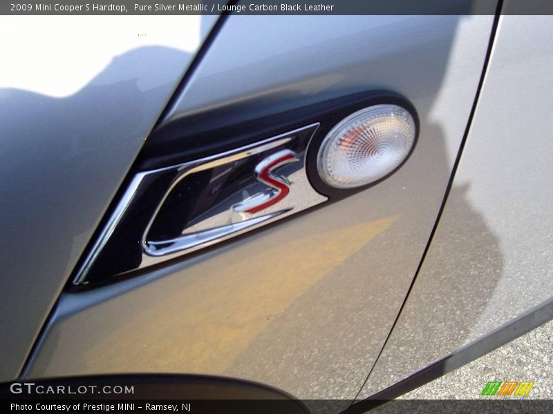 Pure Silver Metallic / Lounge Carbon Black Leather 2009 Mini Cooper S Hardtop