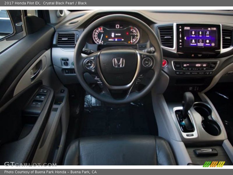 Crystal Black Pearl / Black 2017 Honda Pilot EX