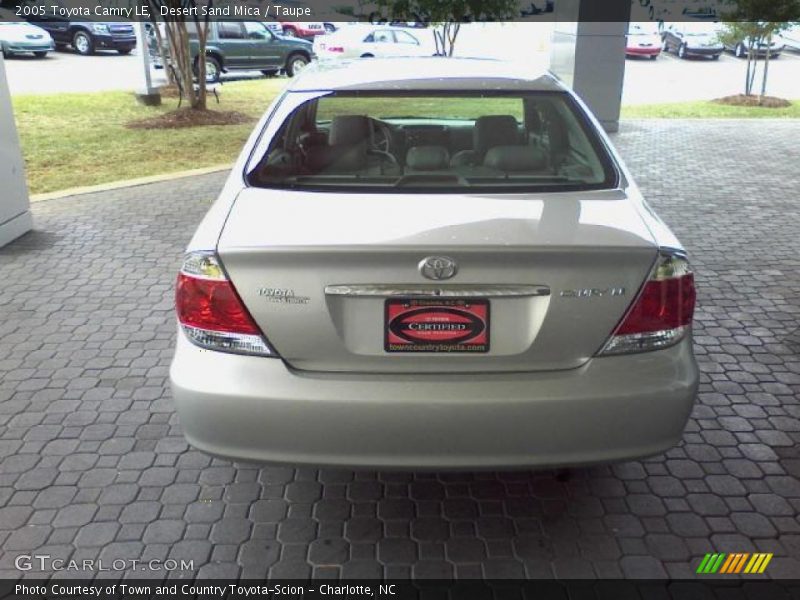 Desert Sand Mica / Taupe 2005 Toyota Camry LE
