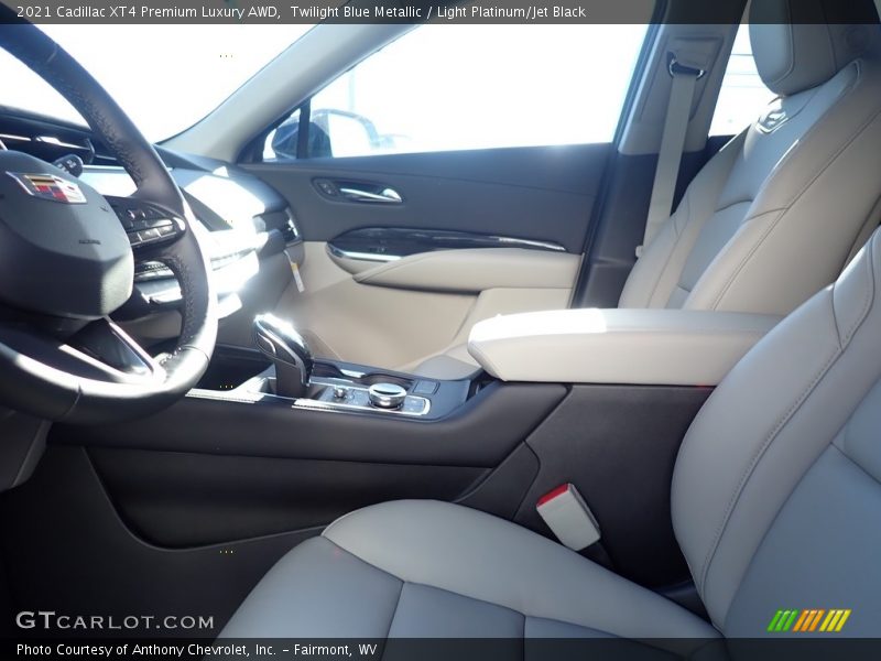 Twilight Blue Metallic / Light Platinum/Jet Black 2021 Cadillac XT4 Premium Luxury AWD