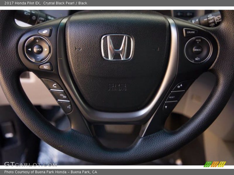 Crystal Black Pearl / Black 2017 Honda Pilot EX