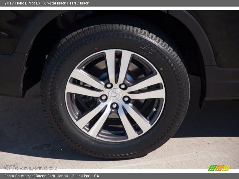 Crystal Black Pearl / Black 2017 Honda Pilot EX