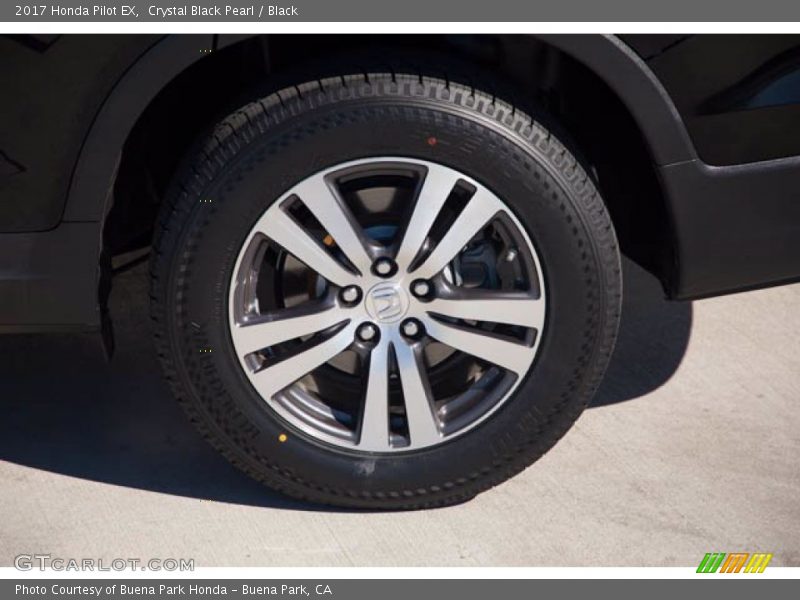 Crystal Black Pearl / Black 2017 Honda Pilot EX