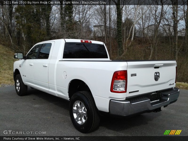 Bright White / Black/Diesel Gray 2021 Ram 2500 Big Horn Mega Cab 4x4