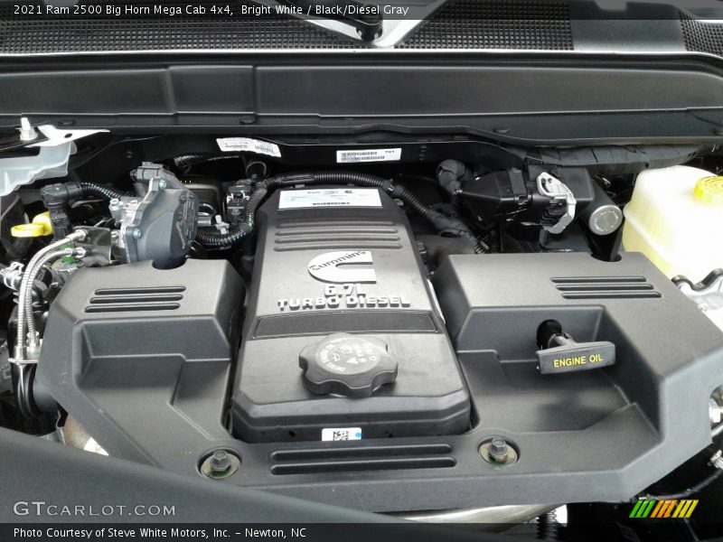 Bright White / Black/Diesel Gray 2021 Ram 2500 Big Horn Mega Cab 4x4