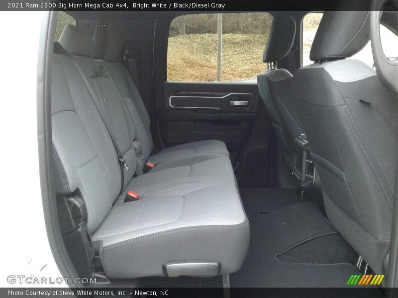 Rear Seat of 2021 2500 Big Horn Mega Cab 4x4