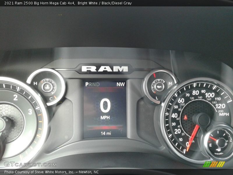 Bright White / Black/Diesel Gray 2021 Ram 2500 Big Horn Mega Cab 4x4