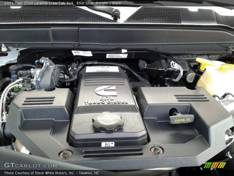 Billet Silver Metallic / Black 2021 Ram 3500 Laramie Crew Cab 4x4