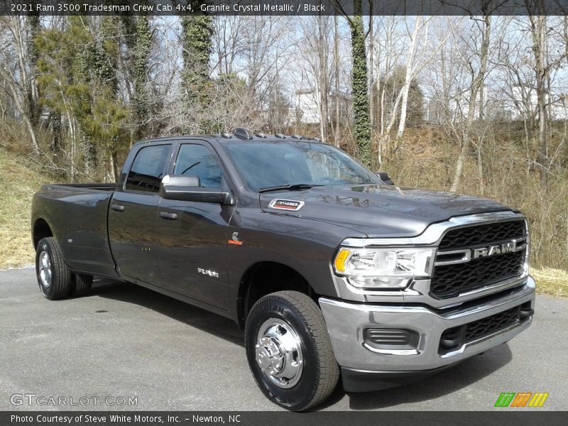 Granite Crystal Metallic / Black 2021 Ram 3500 Tradesman Crew Cab 4x4