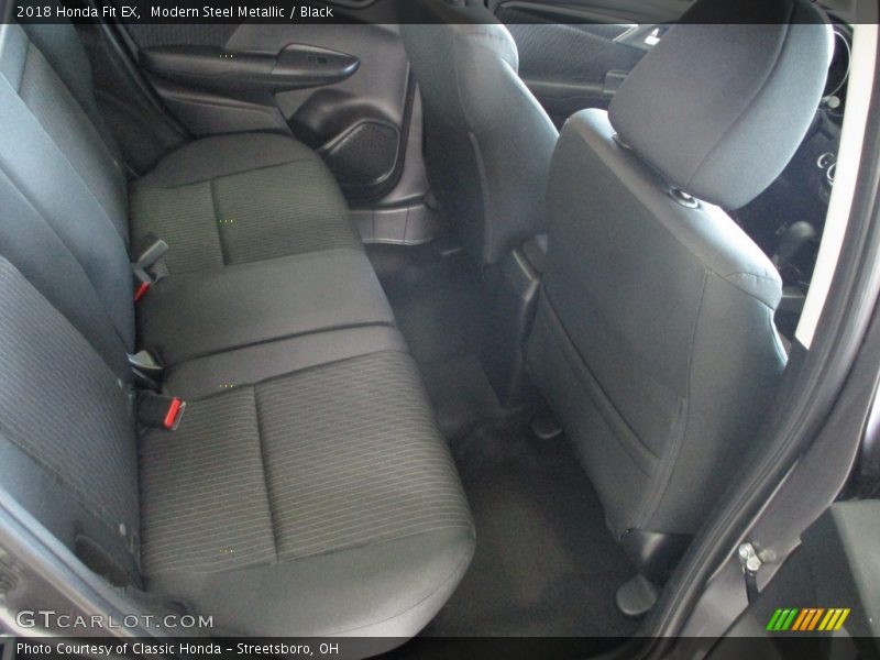 Modern Steel Metallic / Black 2018 Honda Fit EX
