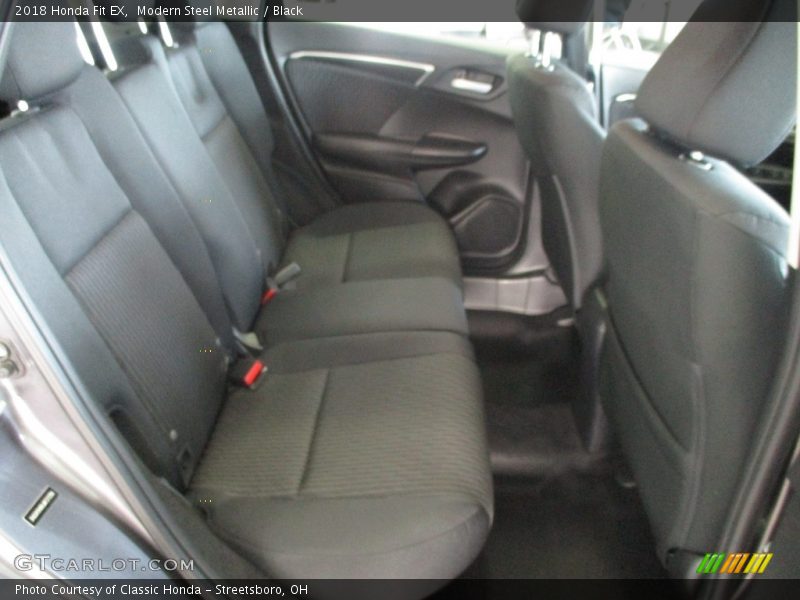 Modern Steel Metallic / Black 2018 Honda Fit EX