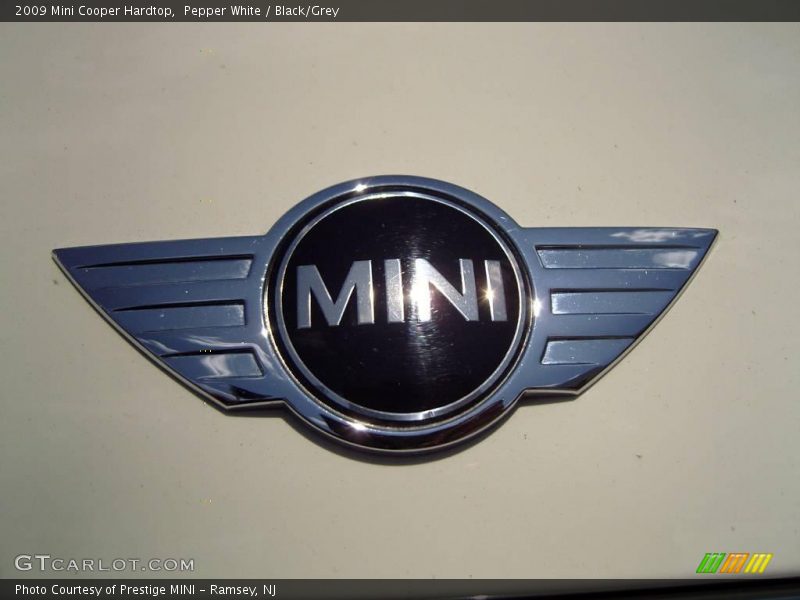 Pepper White / Black/Grey 2009 Mini Cooper Hardtop