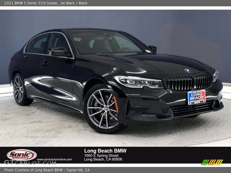 Jet Black / Black 2021 BMW 3 Series 330i Sedan