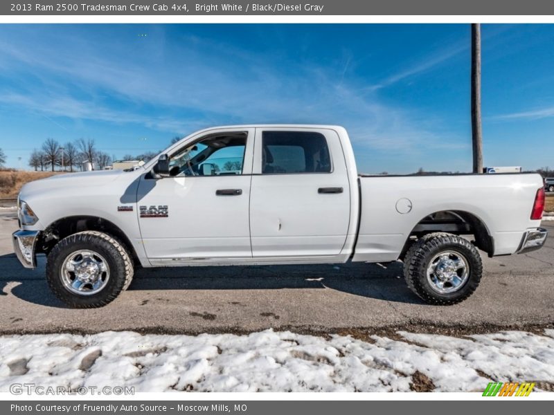 Bright White / Black/Diesel Gray 2013 Ram 2500 Tradesman Crew Cab 4x4