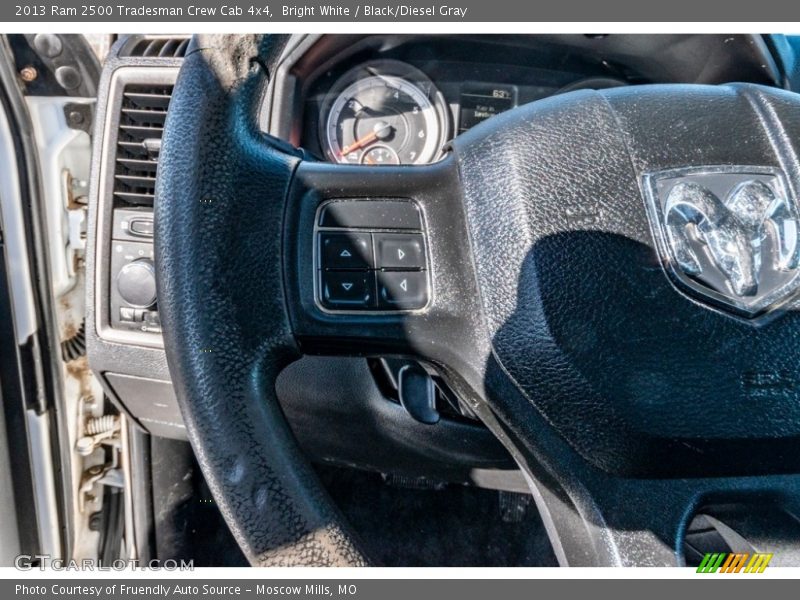 Bright White / Black/Diesel Gray 2013 Ram 2500 Tradesman Crew Cab 4x4