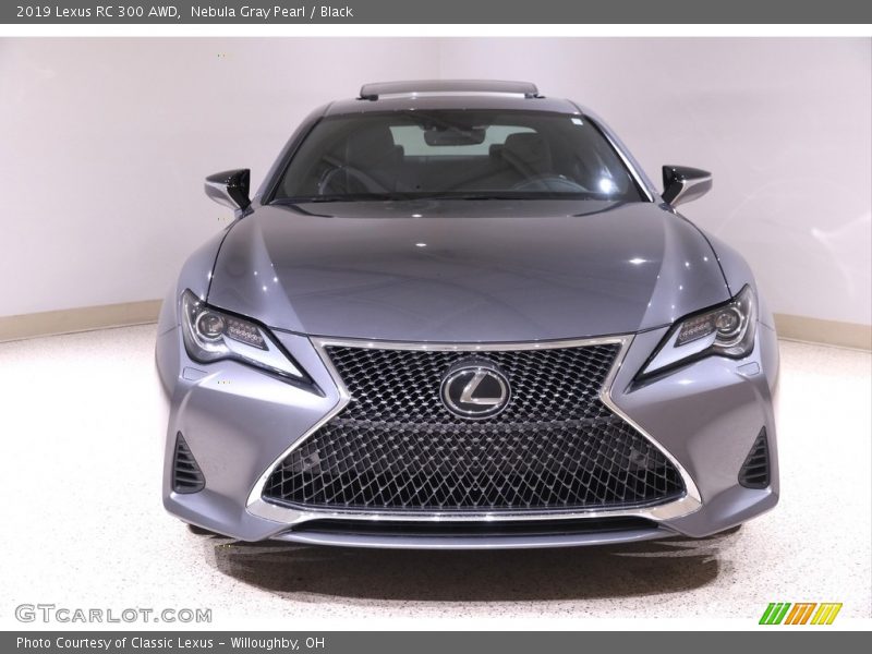 Nebula Gray Pearl / Black 2019 Lexus RC 300 AWD